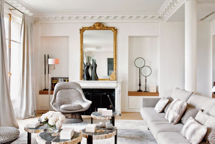 Интерьер кухни в парижском стиле