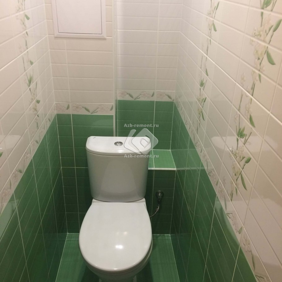 Отделка туалета плиткой