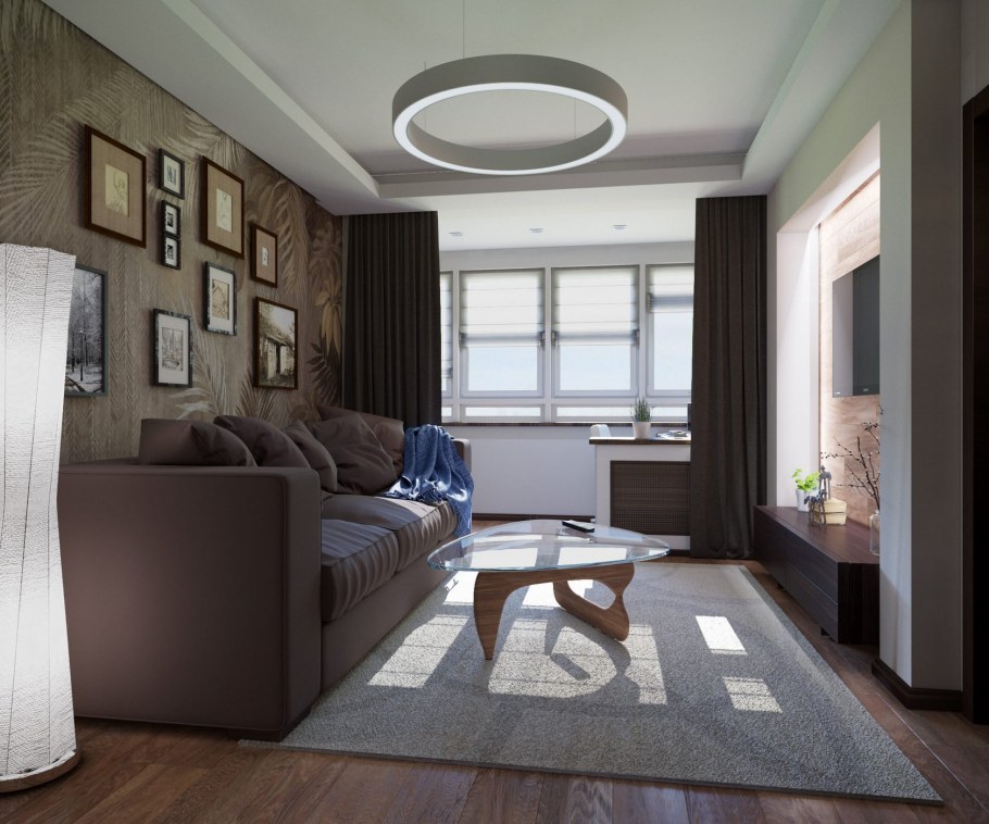 Интерьер однокомнатной квартиры