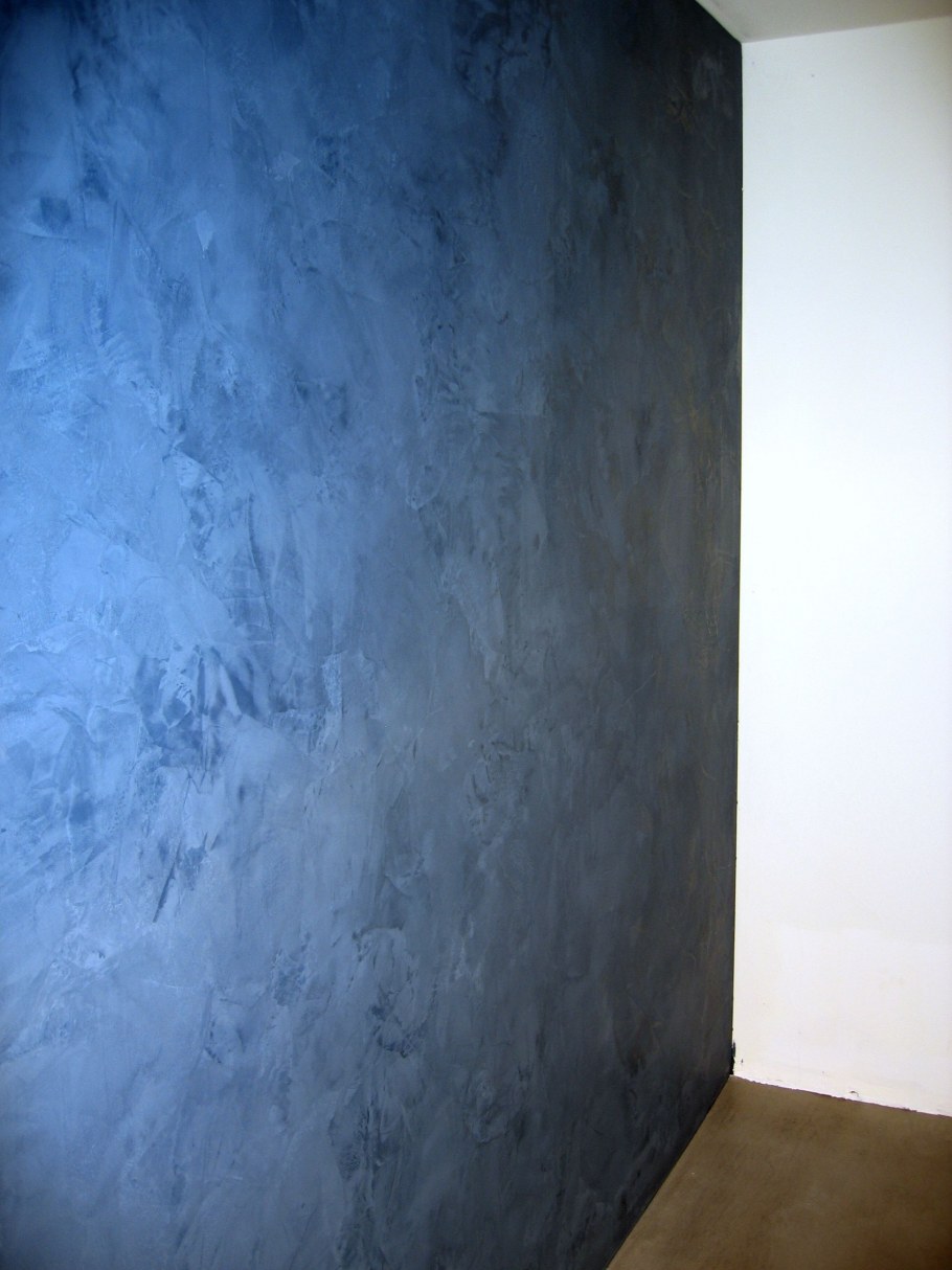 Декоративная штукатурка синяя