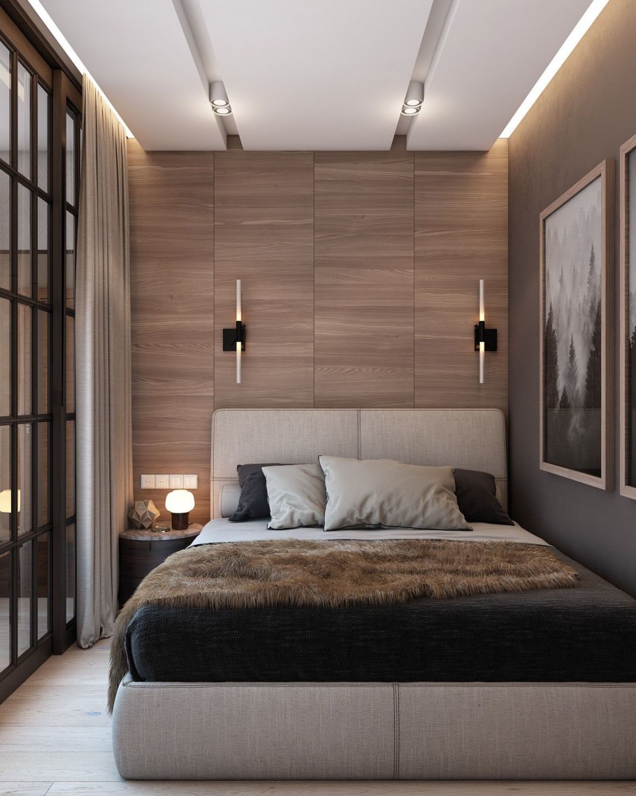 Гостевая спальня в современном интерьере