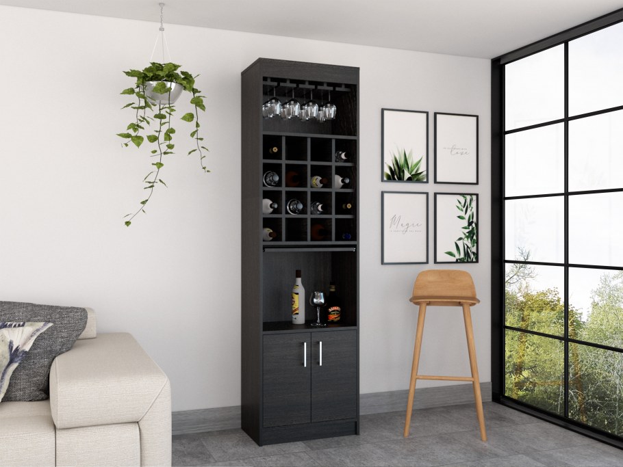 Шкафчик для вина и бокалов