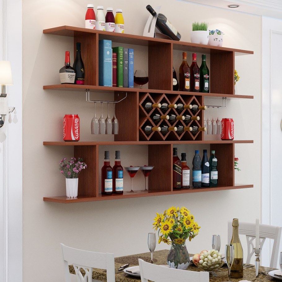 Винные полки в интерьере