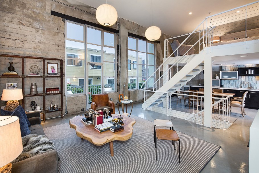 Двухуровневый лофт Сан Франциско