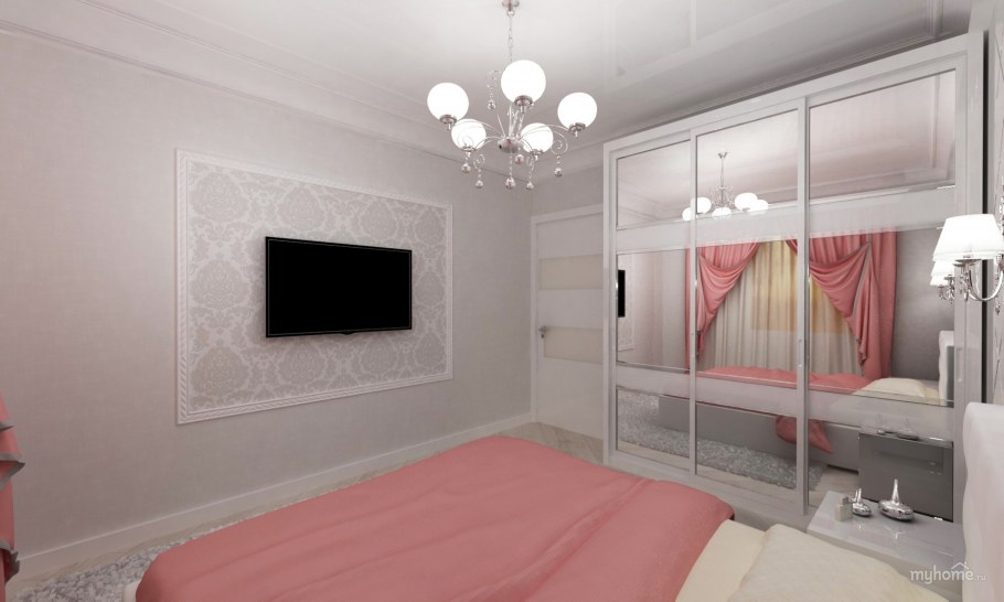 Дизайн проект спальни для молодых