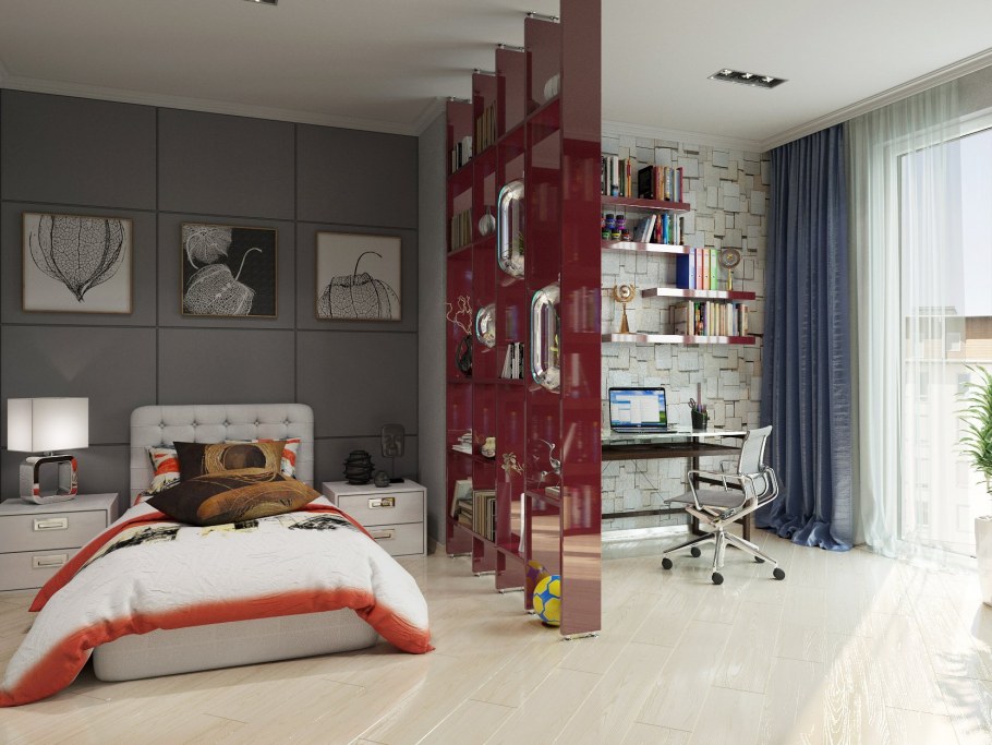 Дизайн спальни для парня