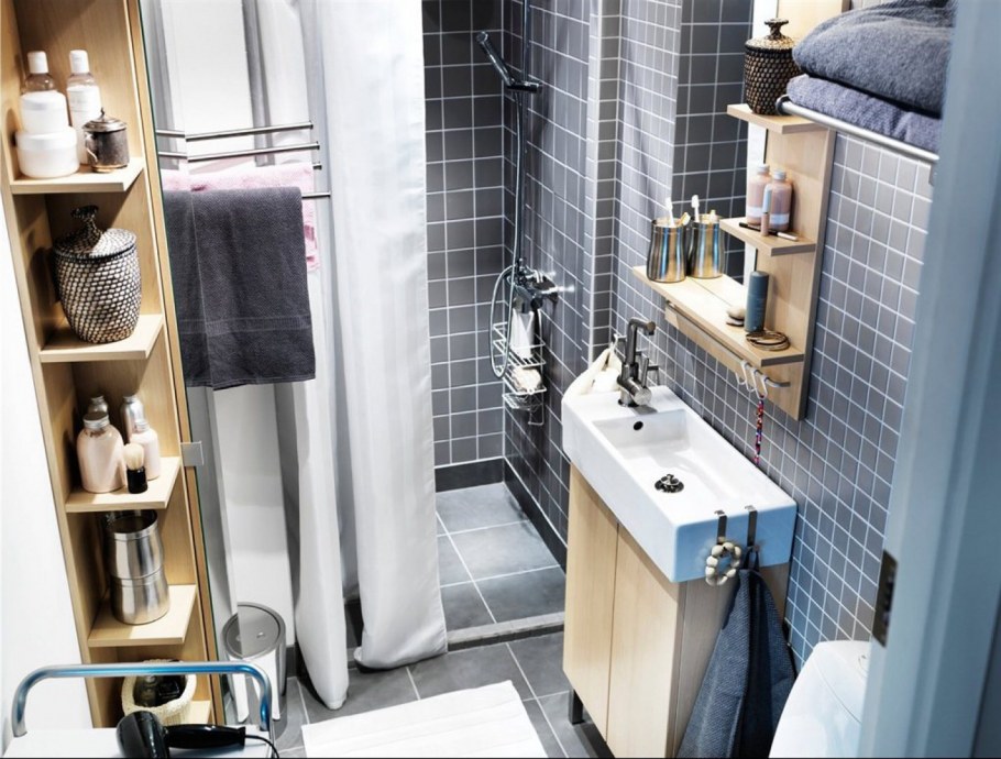 Организация пространства в маленькой ванной