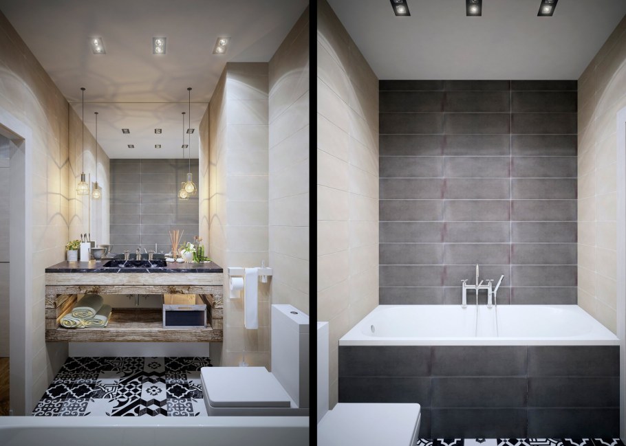 Ванна в стиле Минимализм 4 кв.м