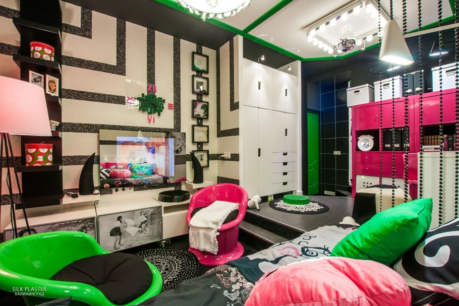 Спальня для девочки с единорогом