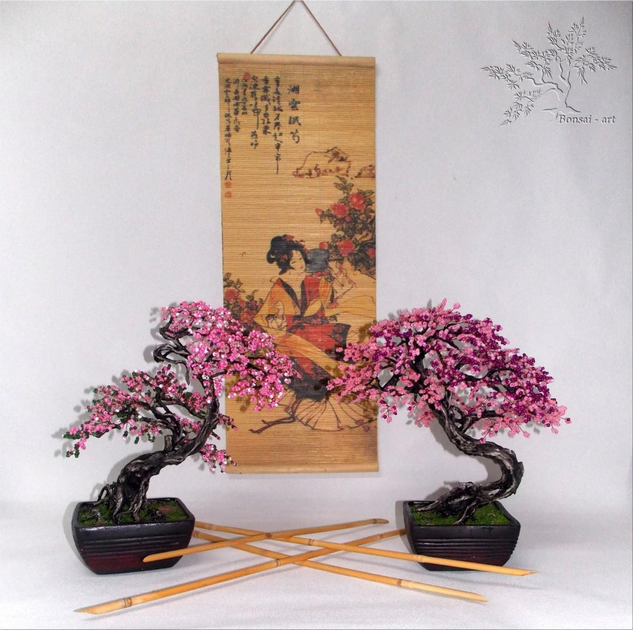 Икебана, бонсай интерьер