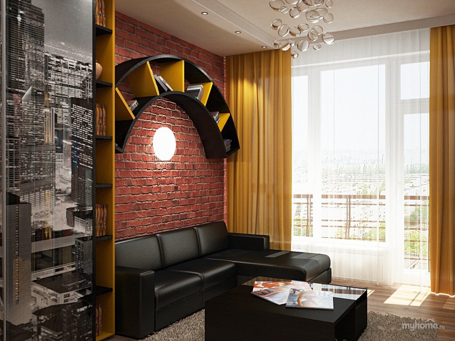 Картины в интерьере лофт