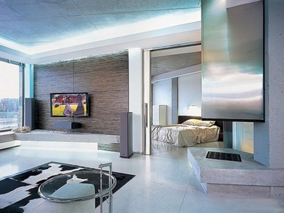 Помещение в стиле «хайтек»