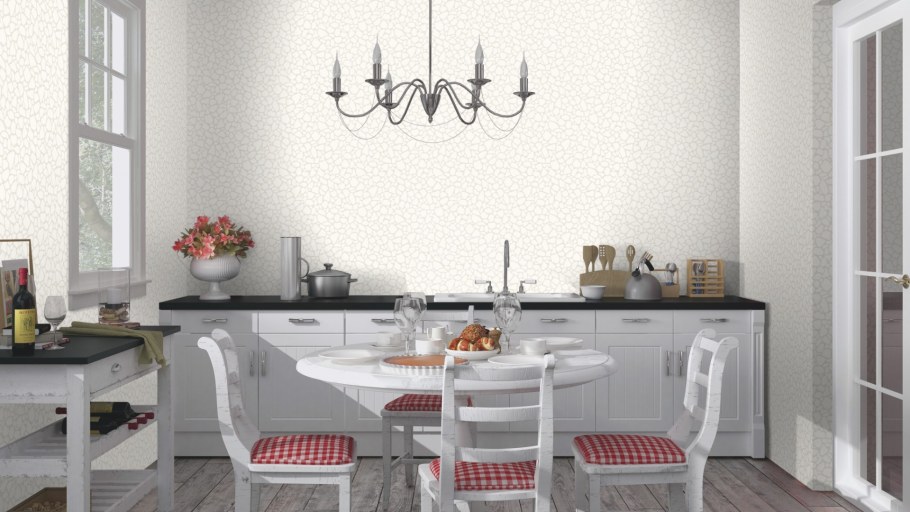 Расцветка обоев для кухни