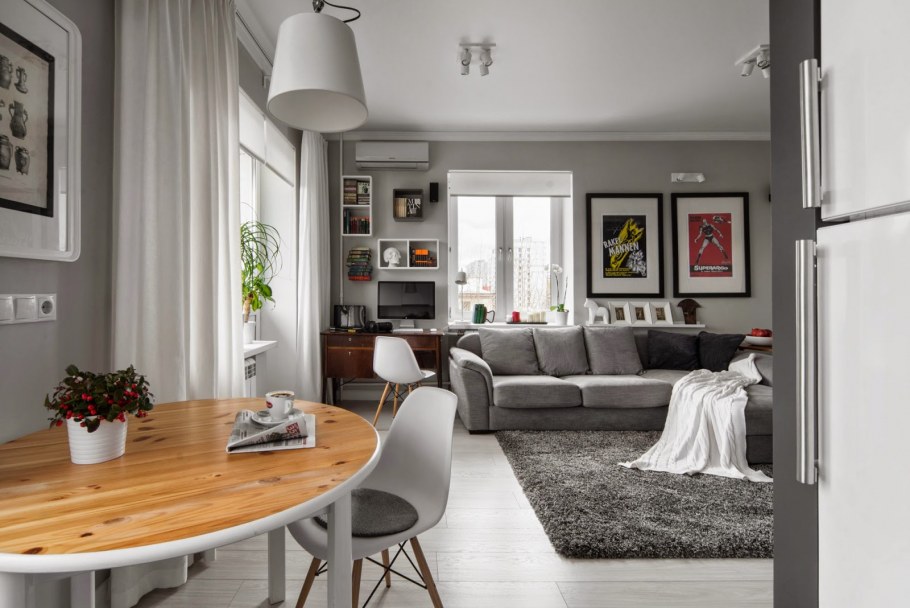 Серый цвет в интерьере