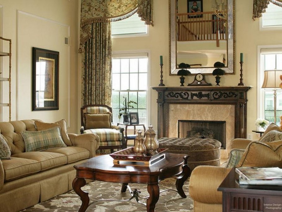 Гостиная в стиле ретро