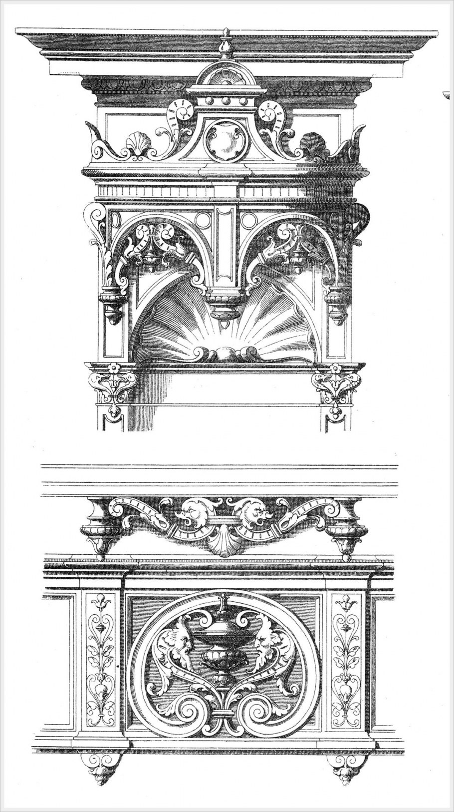 Эскиз интерьера в стиле Барокко