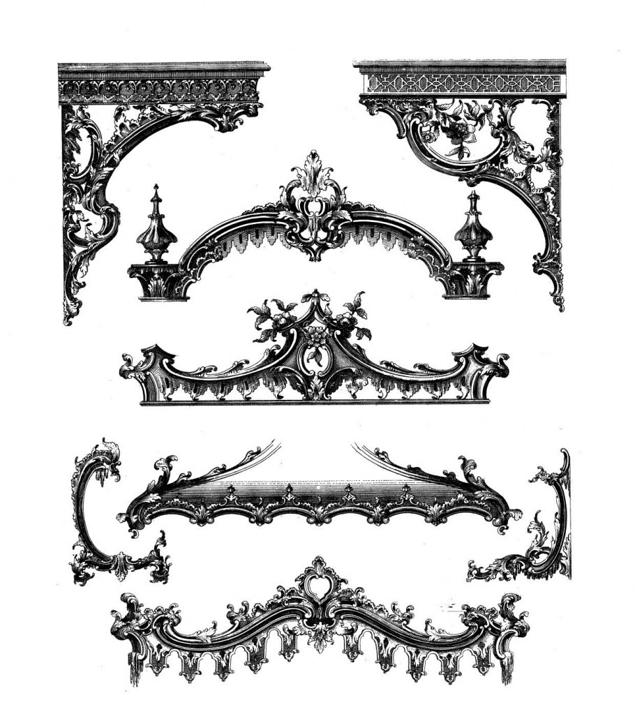 Зарисовка мебели в стиле Барокко