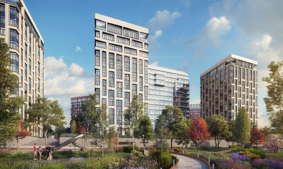 Вест Гарден ЖК вид из окон