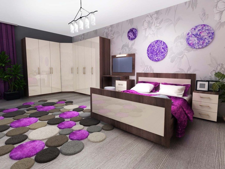 Розовый цвет стен в интерьере