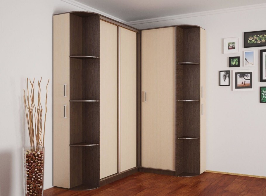 Шкаф-купе Валерия с нишей под ТВ 3000 (монорельс) ЛДСП