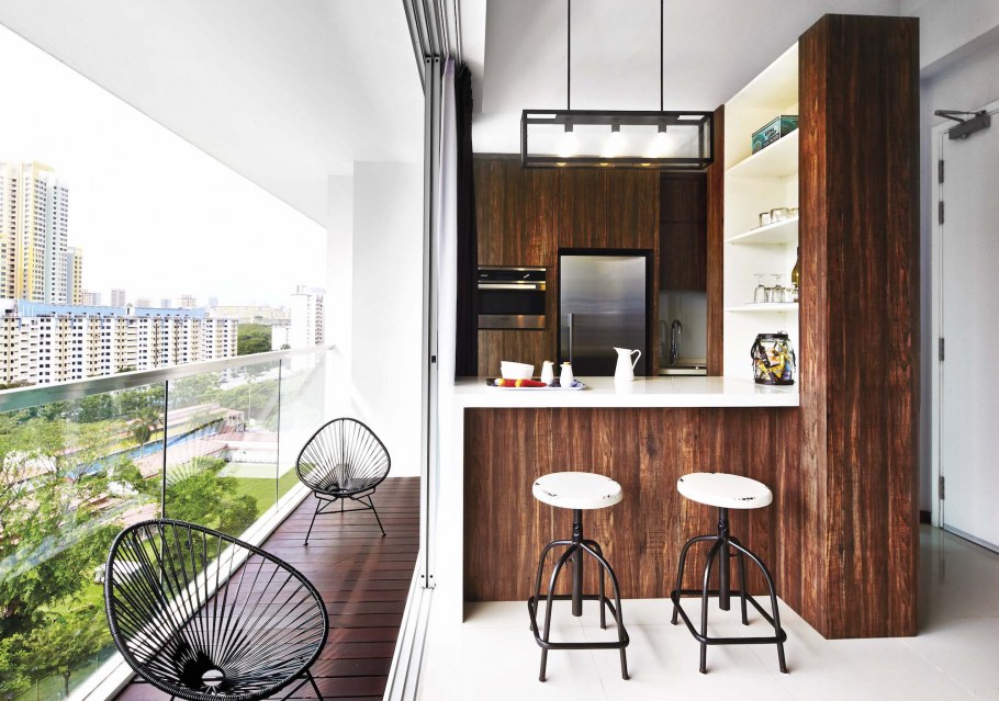 Балкон рабочая зона баухаус