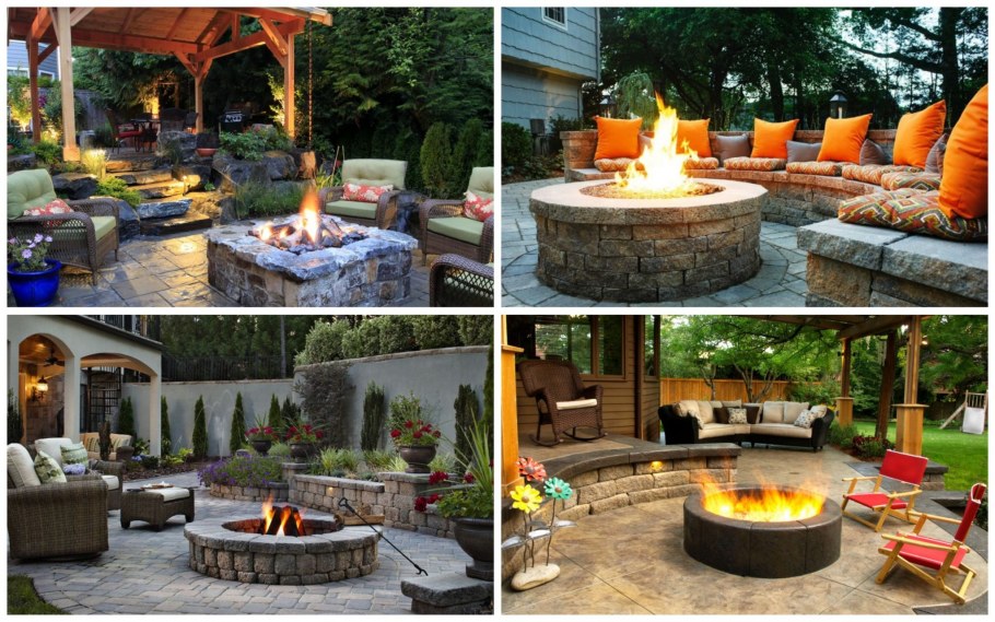 Беседка с камином