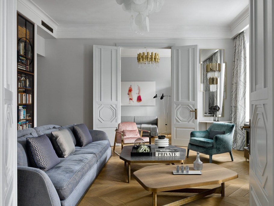 Жемчужно-серый цвет в интерьере