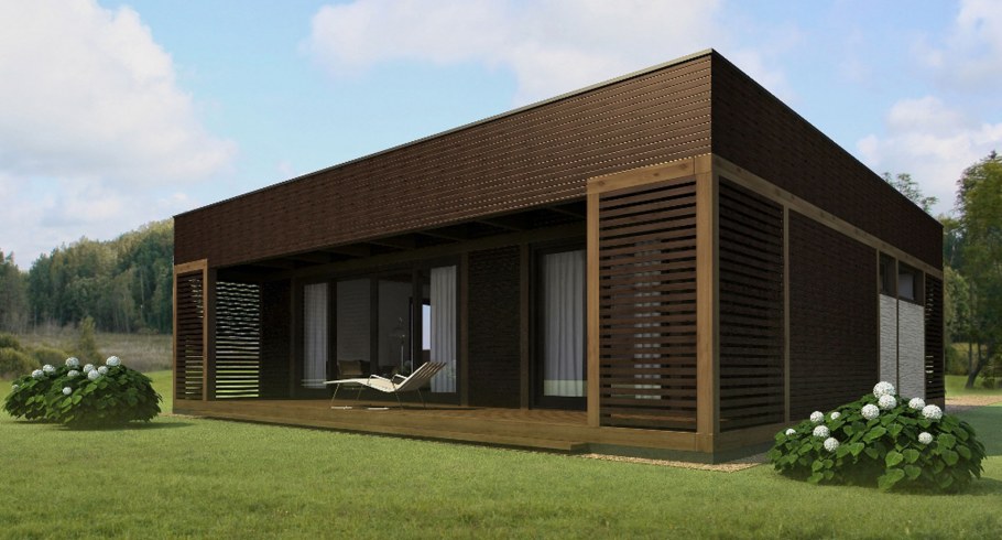 Дом куб проекты с террасой