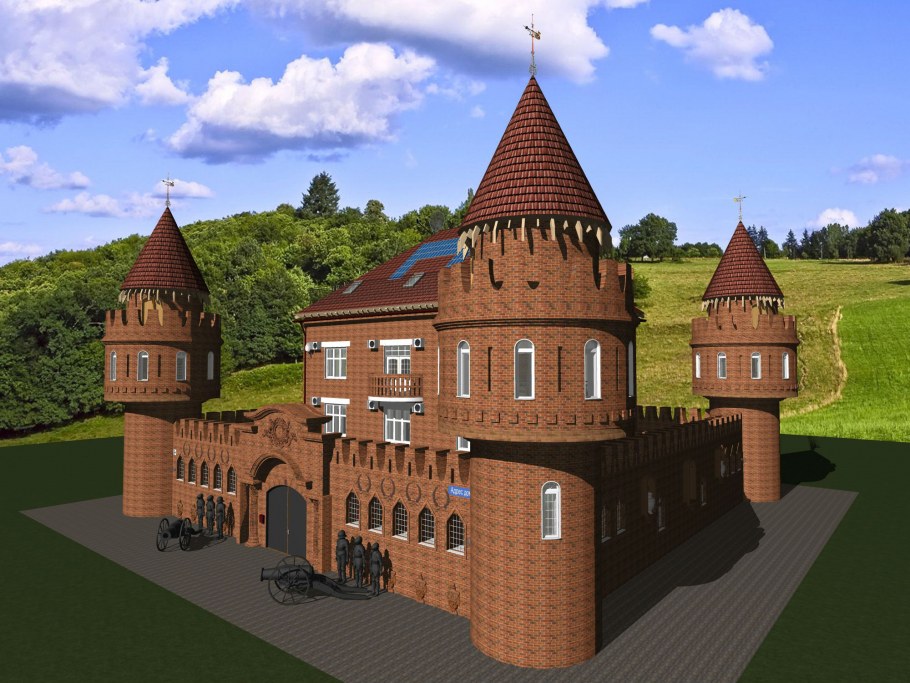 Романский замок донжон