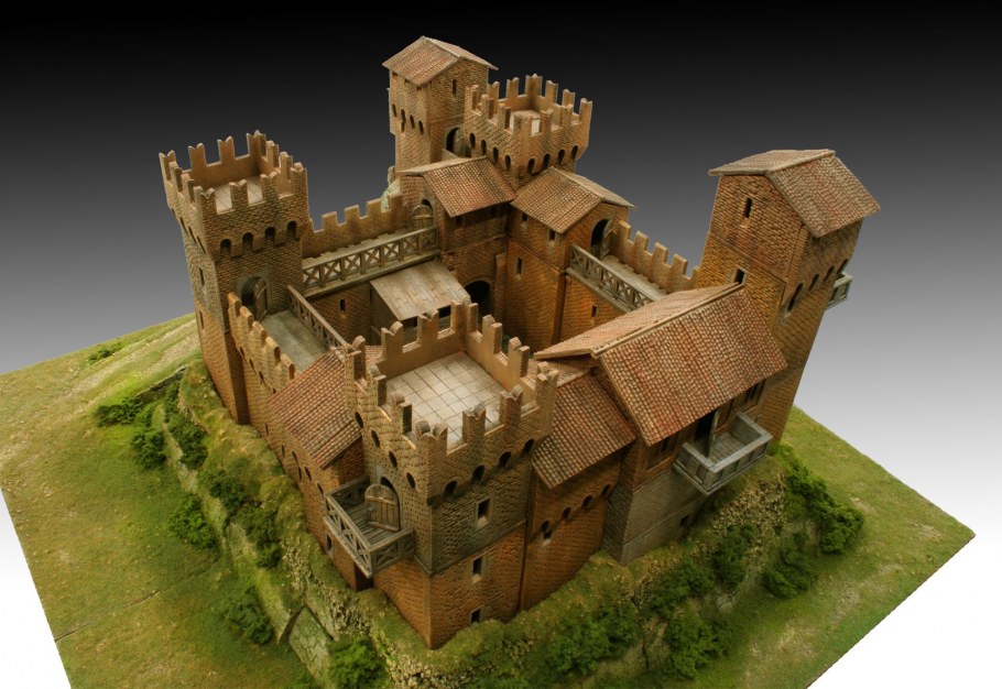 Средневековый Рыцарский замок крепость