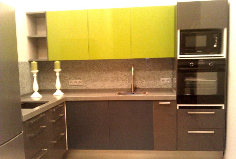 Кухня волна ваниль капучино