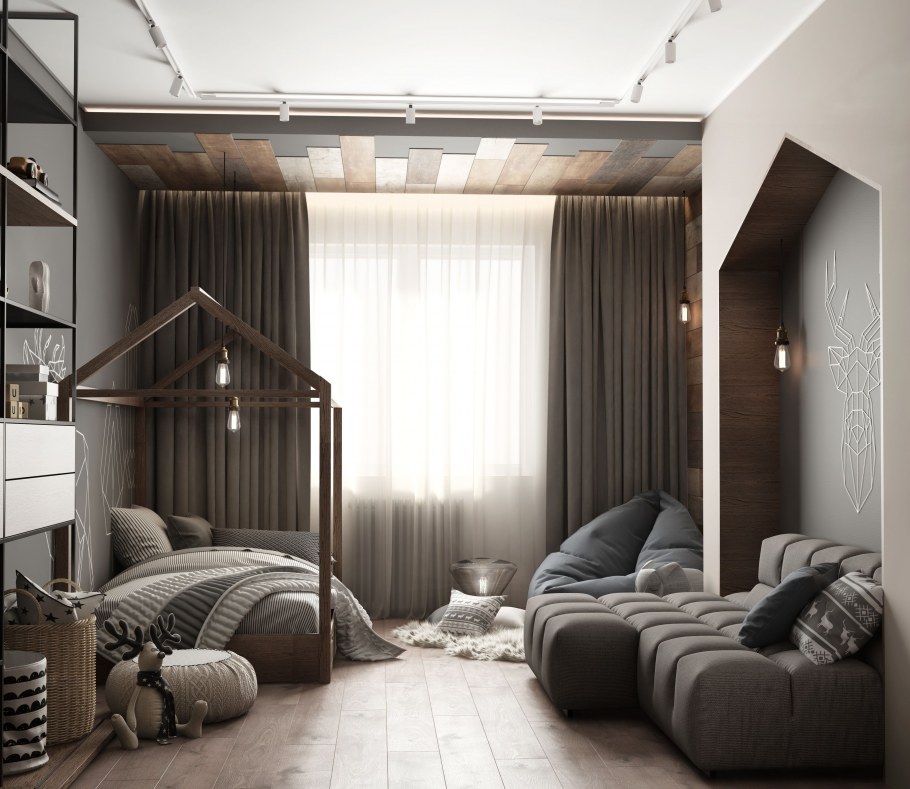 Комната для подростка в стиле софт