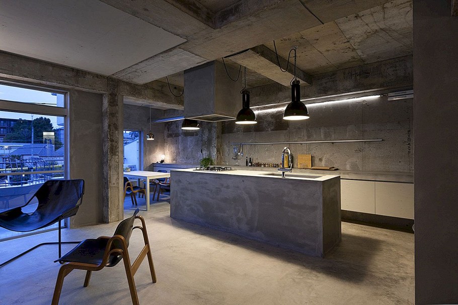 Арт бетон в интерьере лофт