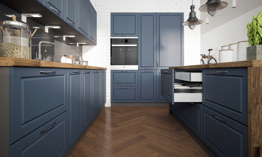 Кухня из массива ясеня т506 «Тиволи»