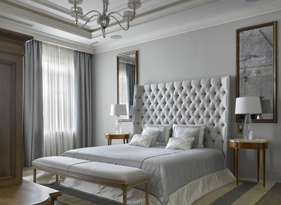 Кровать Jackie King 160х200 серая