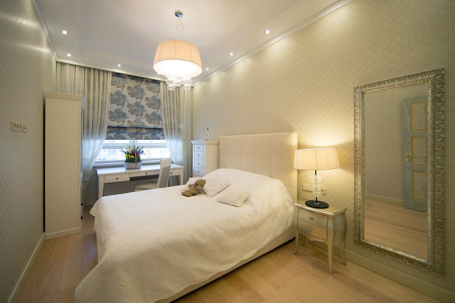 Освещение в спальне 13 м кв