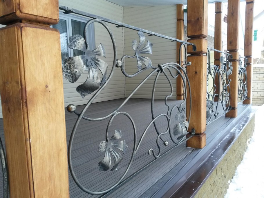 Кованые ограждения для террасы