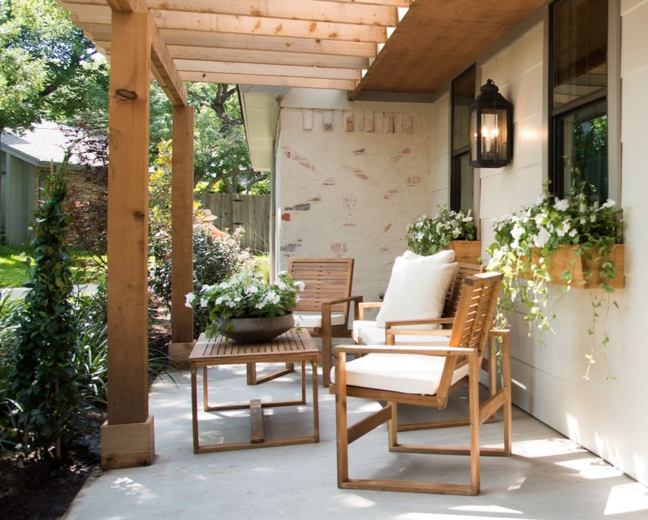 Крыльцо пергола