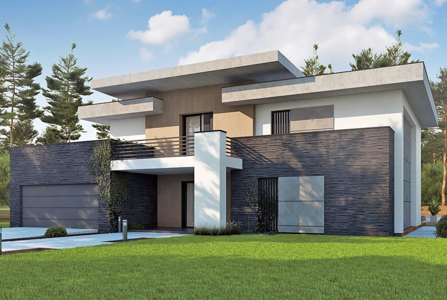 Проект дома в стиле Модерн Zuzuka House