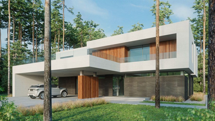 Дом с плоской крышей новая Зеландия