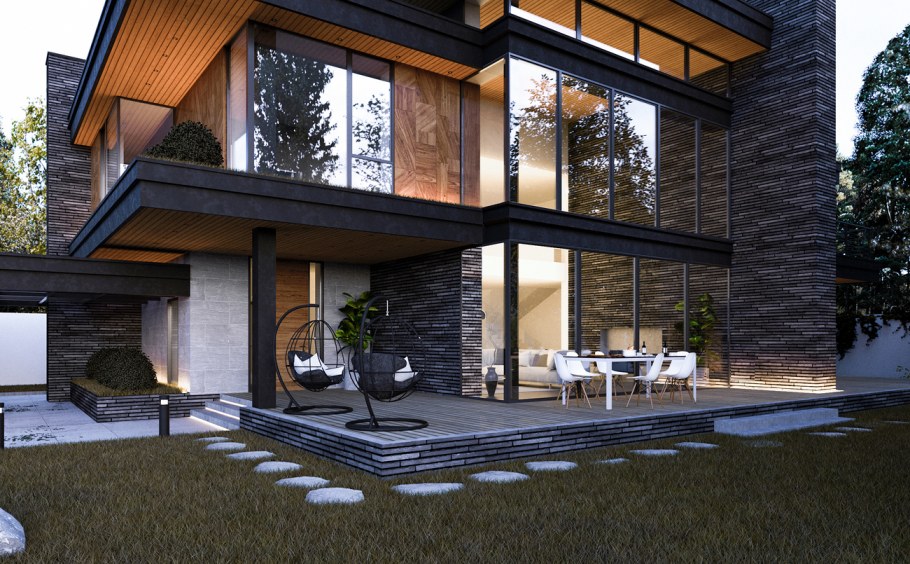 Дуплекс с плоской крышей 20 x 12