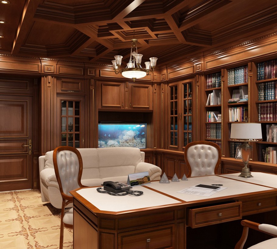 Классический интерьер кабинета