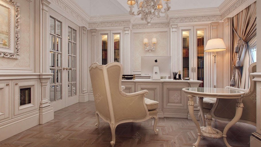 Кабинет в классическом стиле