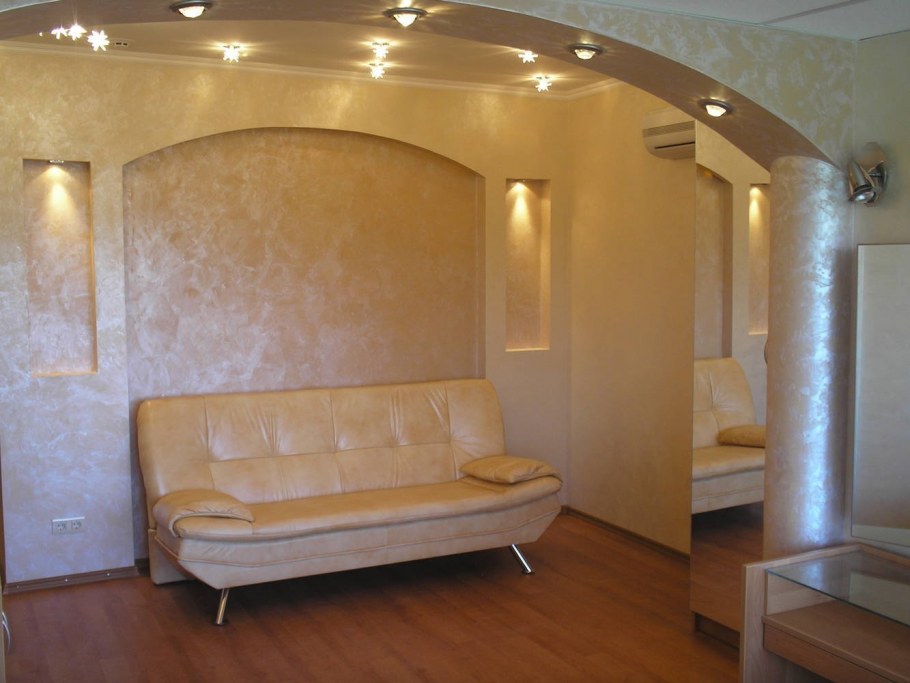 Декоративная штукатурка в гостиную