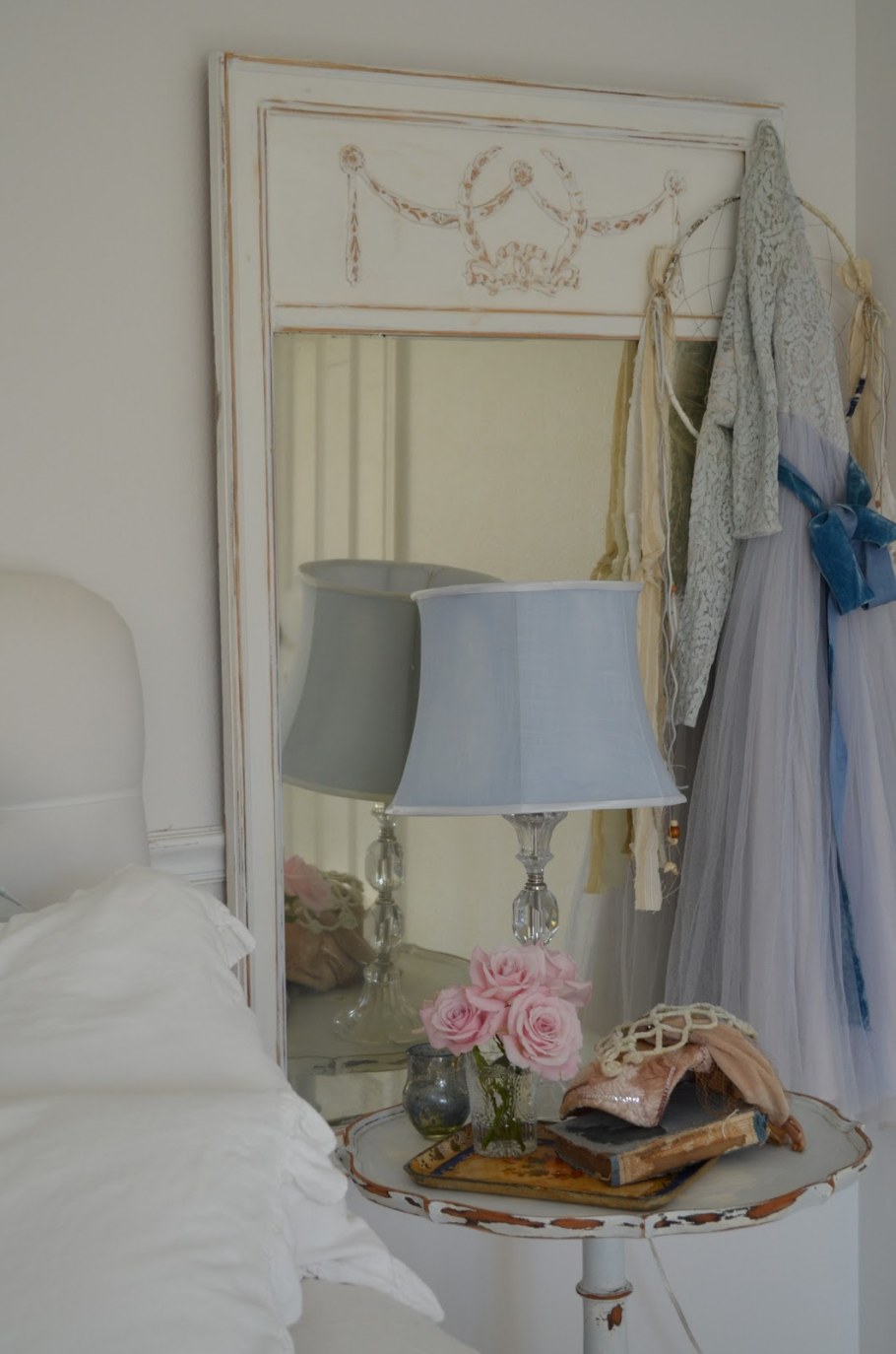 Напольное зеркало шебби Шик