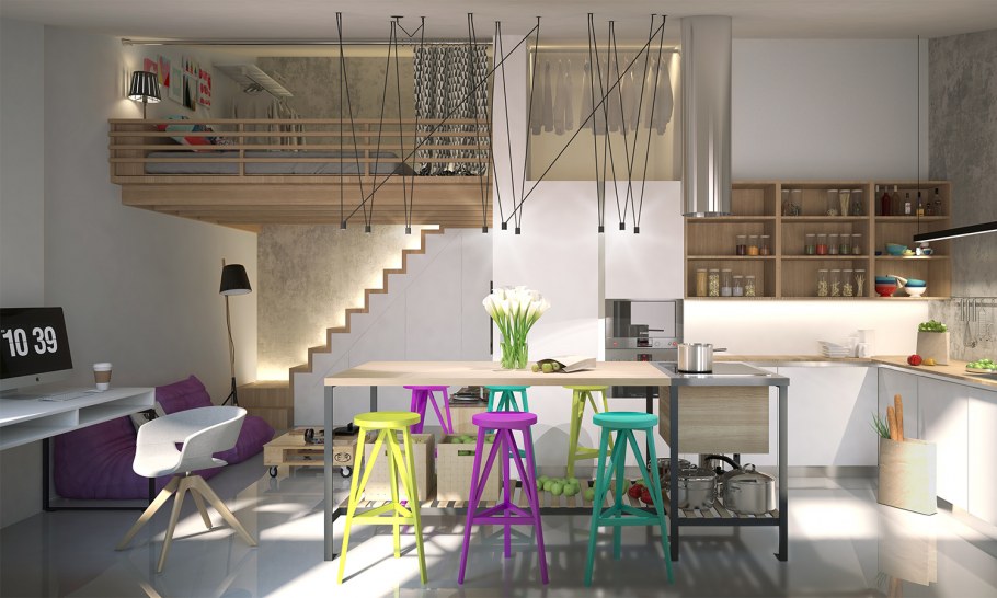 Квартира с потолками 3.5 метра двухрядные