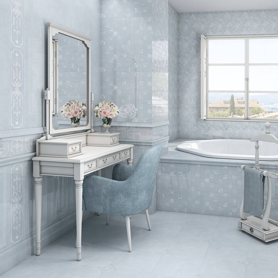 Керамогранит Кантри Шик белый 9,9х40,2 sg401500n