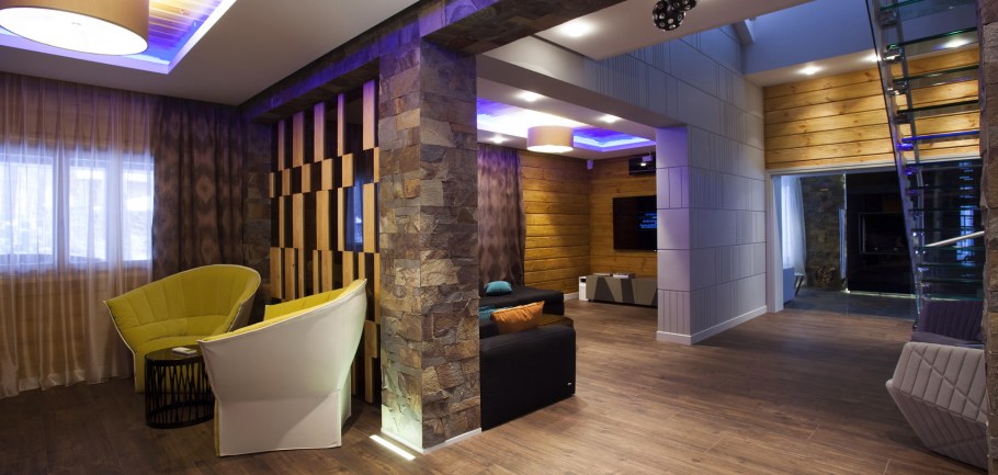 Хижина в лесу дом интерьер