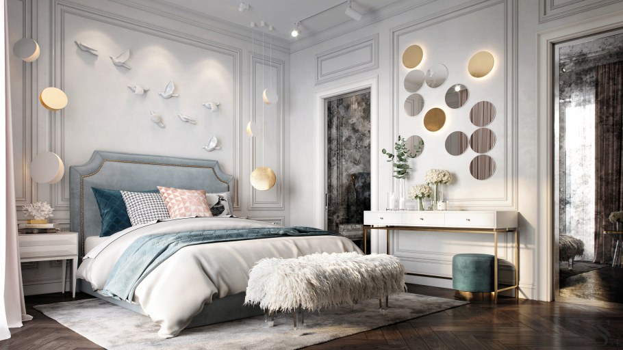 Элементы декора в спальне