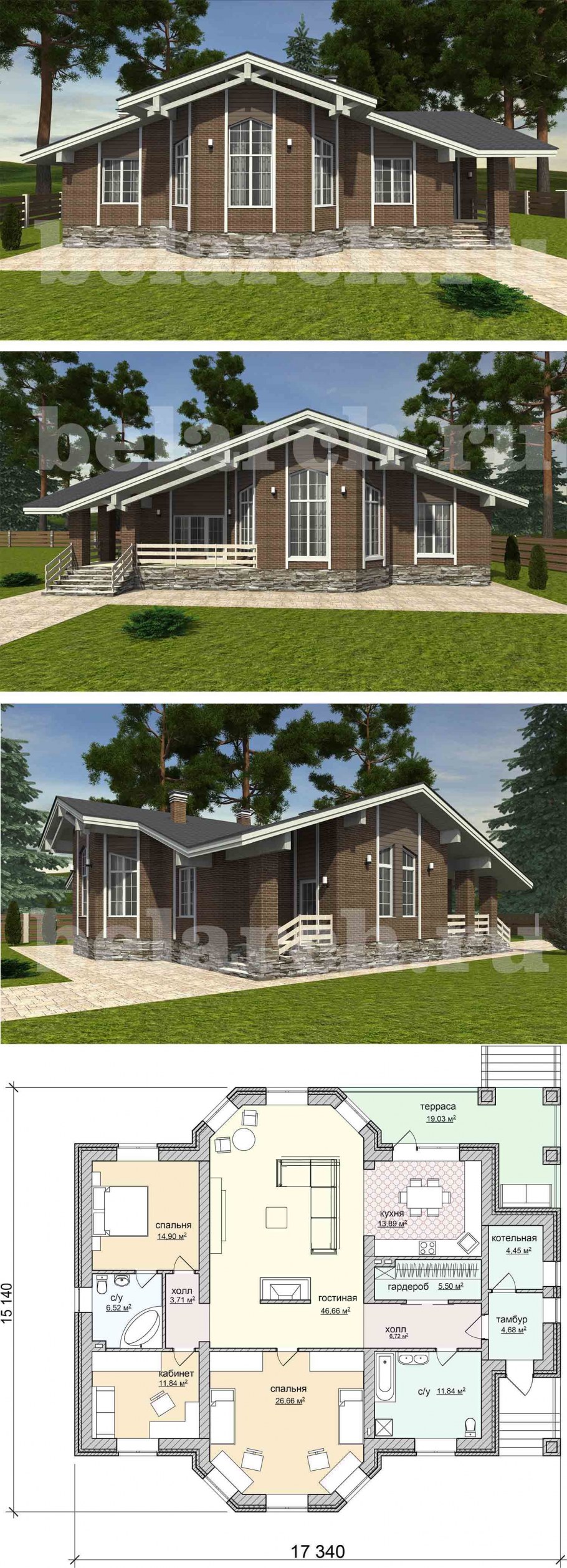 Дома Шале одноэтажные проекты и планировка